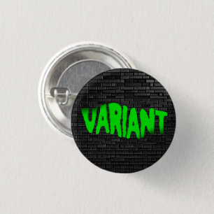 VARIANT Graffiti Green Button Button Abzeichen