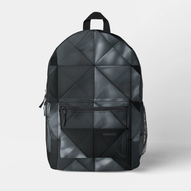 VARIANTE 2 B/W gedruckter Rucksack (Vorderseite)