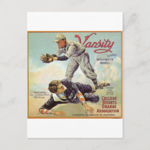 Varianzbaseball Postkarte