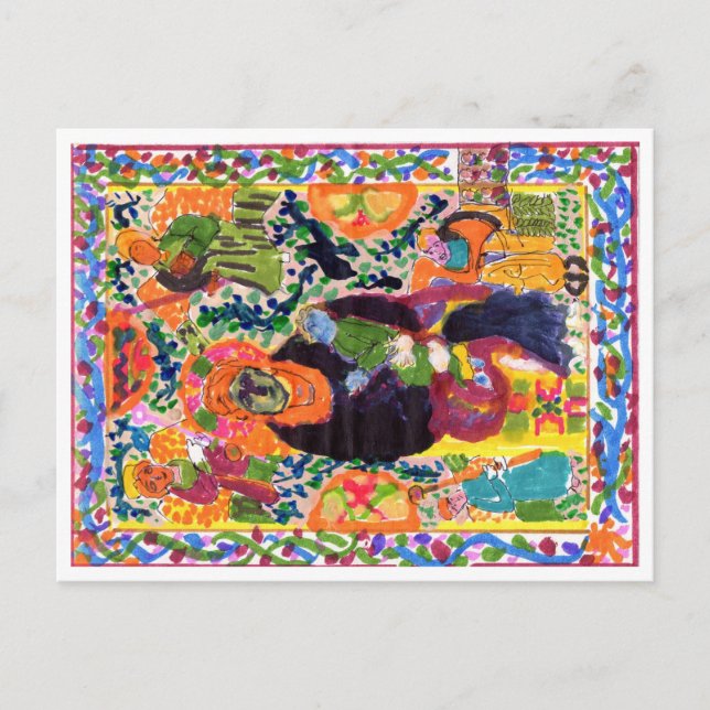 Variation auf Madonna & Kind Postkarte (Vorderseite)