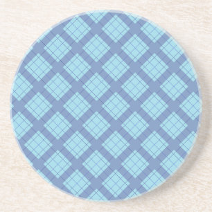 Variation Blue Kariert Untersetzer