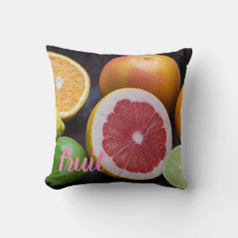 Variation von Zitrusorange, Limon, Mandarin, Kissen