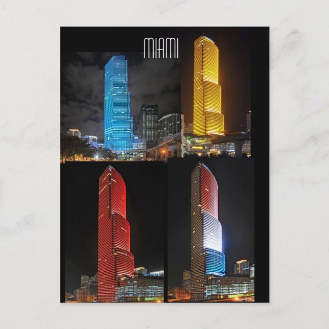 Variationen zu einem Thema: Miami Tower Postkarte (Vorderseite)