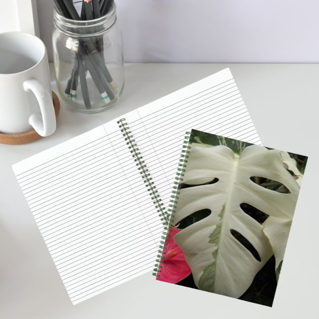 Variegierte Monstera Leaf botanisch Notizbuch (In Situ)