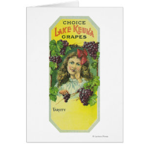 Variety auserlesener See Keuka Trauben-Aufkleber