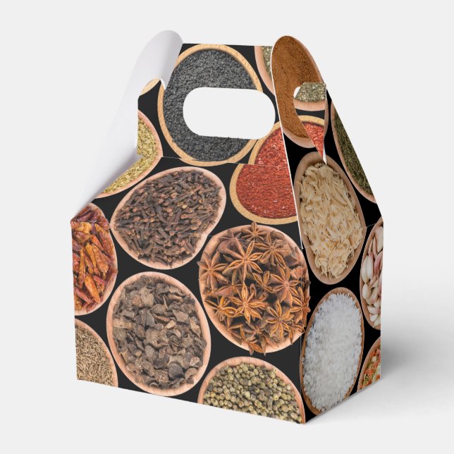 Various spices and food ingredients geschenkschachtel (Vorderseite)