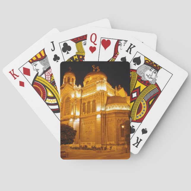 Varna Kathedrale am Abend Spielkarten (Rückseite)
