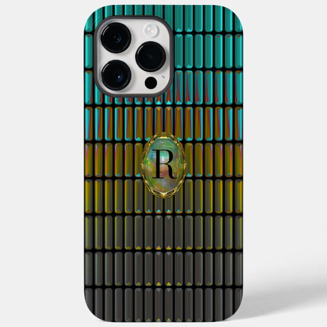Varshue Elegant Monogramm  Case-Mate iPhone Hülle (Rückseite)