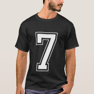 Varsity Jersey Nummer 7 T-Shirt