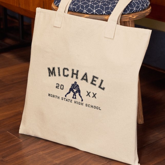 Varsity Letter Sports Graduation Custom Athlete Tragetasche (Celebrate your athlete in the family with this Varsity Letter Sports Graduation Custom Athlete Tote!)