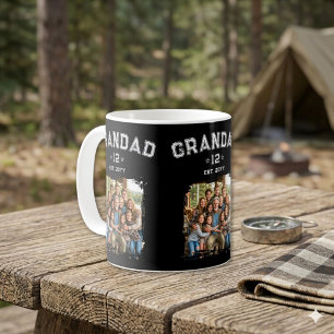 Varsity Opa-Foto-Erbstück Gesamtzahl der Enkelkind Kaffeetasse
