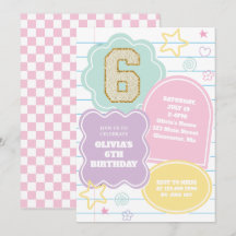 Varsity preppy pastellpflaster notebook