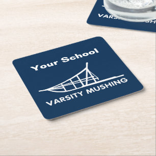 Varsity Rechteckiger Pappuntersetzer