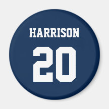 Varsity sports marine blue white individuelle Name