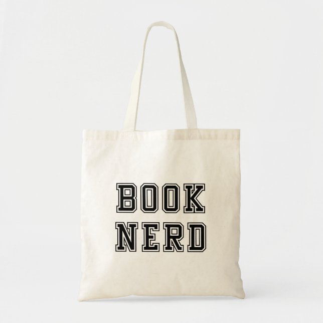 Varsity Style Book Nerd Tragetasche (Vorne)