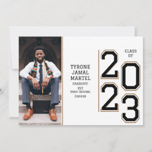 Varsity Team Player Foto Graduation Party Einladung