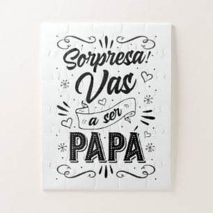 Vas a ser Papa Anuncio de Embarazo Artístico Puzzle