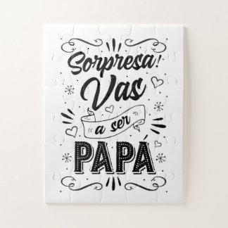 Vas a ser Papa Anuncio de Embarazo Artístico Puzzle