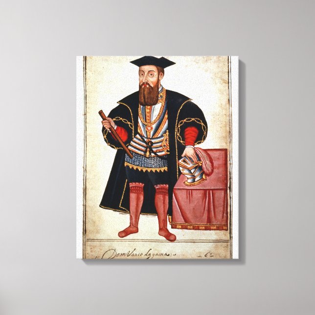 Vasco da Gama, Abbildung Leinwanddruck (Vorderseite)