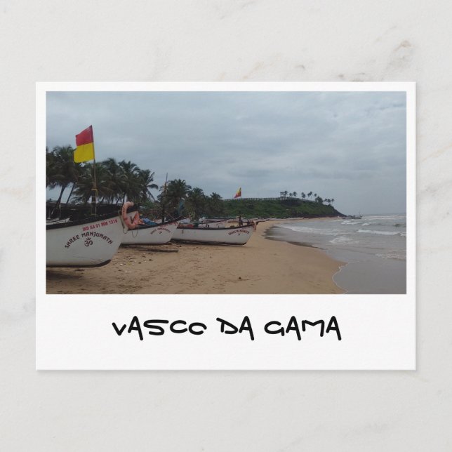 Vasco da Gama, Goa (Indien) Postkarte (Vorderseite)