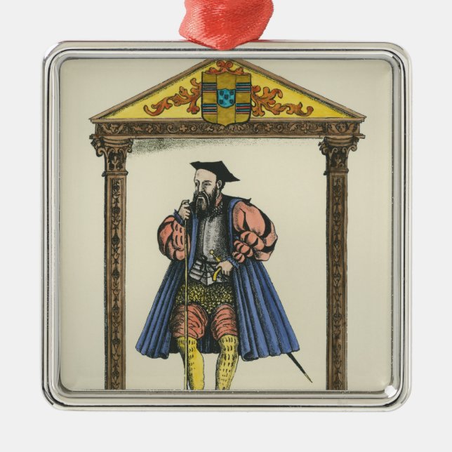 Vasco da Gama Ornament Aus Metall (Vorne)