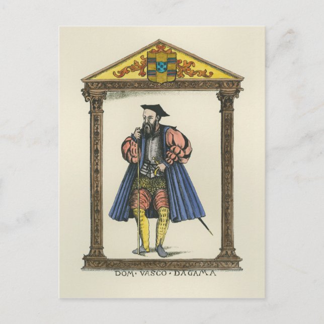 Vasco da Gama Postkarte (Vorderseite)