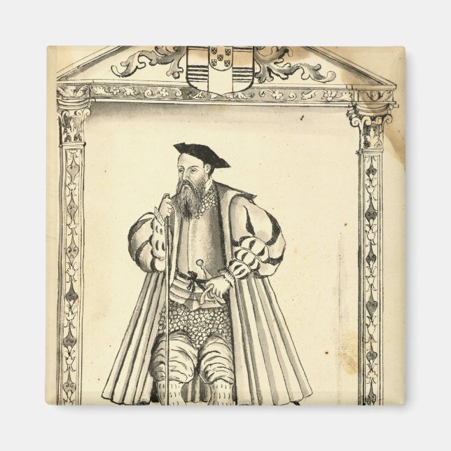 Vasco da Gama von 'Lendas da India' Magnet (Vorne)