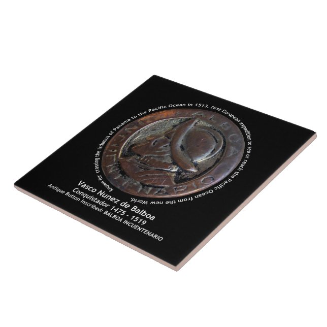 Vasco Nunez de Balboa Fliese (Seite)