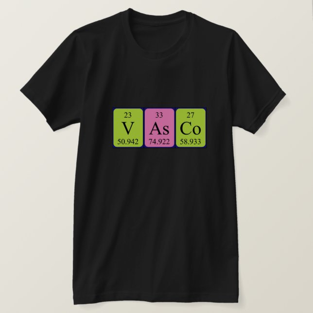 Vasco Periodenname Shirt (Design vorne)
