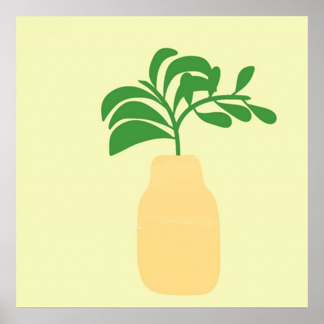 Vase abstrakte Kunst Poster (Vorne)