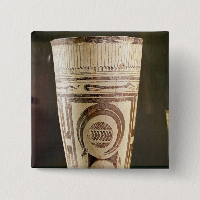 Vase, Art I, von Susa, der Iran, 5000-4000 BC Button (Vorderseite)