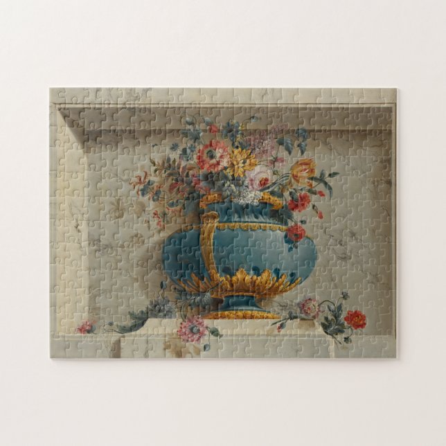 Vase Blumen in einer Nische Puzzle (Horizontal)