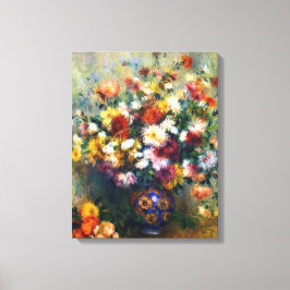 Vase Chrysanthemas Renoir Kunst Leinwanddruck