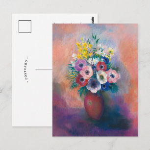 Vase D’anémones   Odilon Redon Postkarte