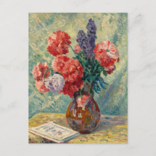 Vase de Fleurs   Maximilien Luce Postkarte