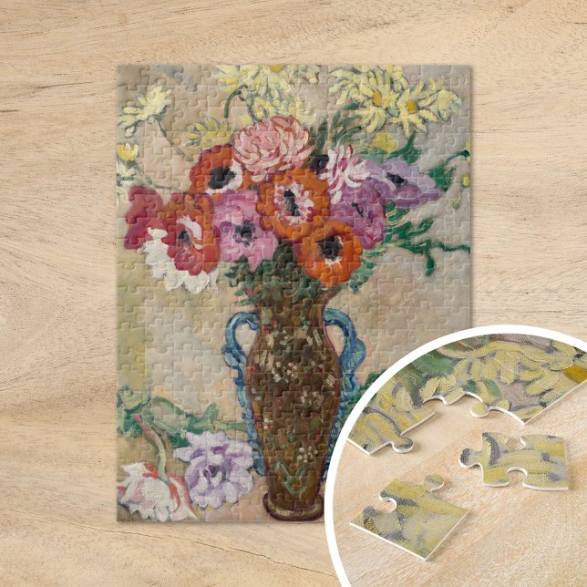 Vase dekoriert mit Anemonen | Louis Valtat Puzzle (Von Creator hochgeladen)