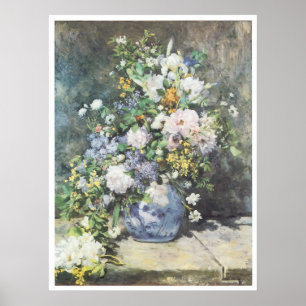 Vase der Blume, 1886 Pierre-Auguste Renoir Poster