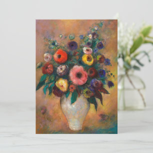 Vase der Blume, 1928 von Odilon Redon Feiertagskarte
