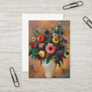 Vase der Blume, 1928 von Odilon Redon Visitenkarte