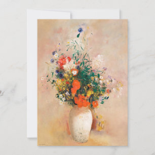 Vase der Blume durch Redon Post-Impressionist Karte