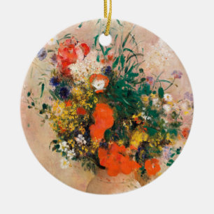 Vase der Blume durch Redon Post-Impressionist Keramik Ornament