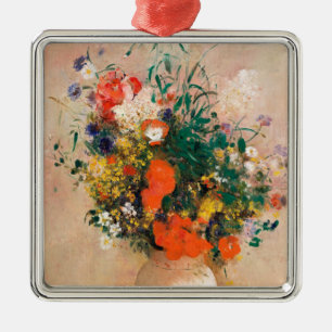 Vase der Blume durch Redon Post-Impressionist Ornament Aus Metall