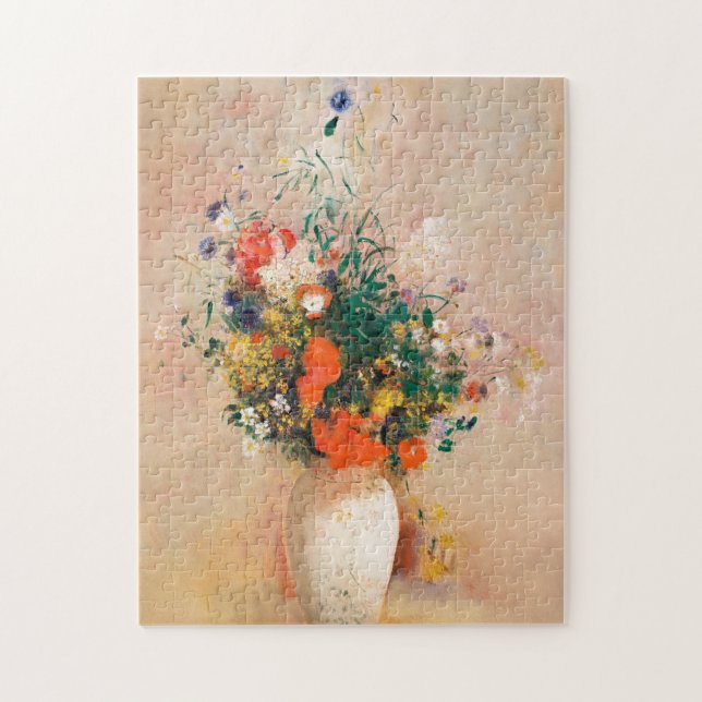 Vase der Blume durch Redon Post-Impressionist Puzzle (Vertikal)