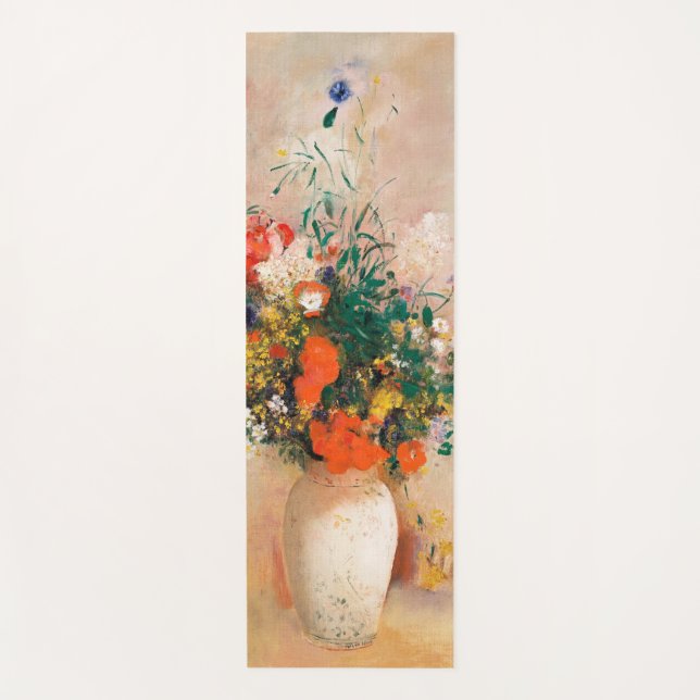 Vase der Blume durch Redon Post-Impressionist Yogamatte (Vorderseite)