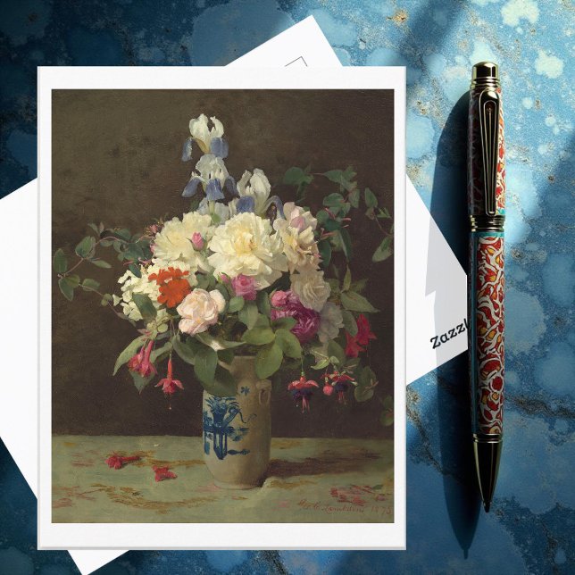Vase der Blume, George Cochran Lambdin Postkarte (Von Creator hochgeladen)