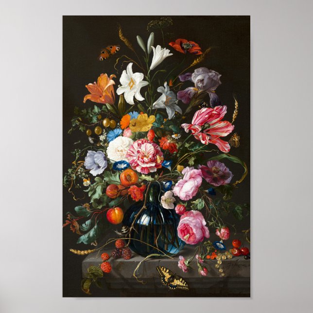 Vase der Blume | Jan Davidsz de Heem Poster (Vorne)