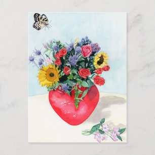 Vase der Blume Postkarte