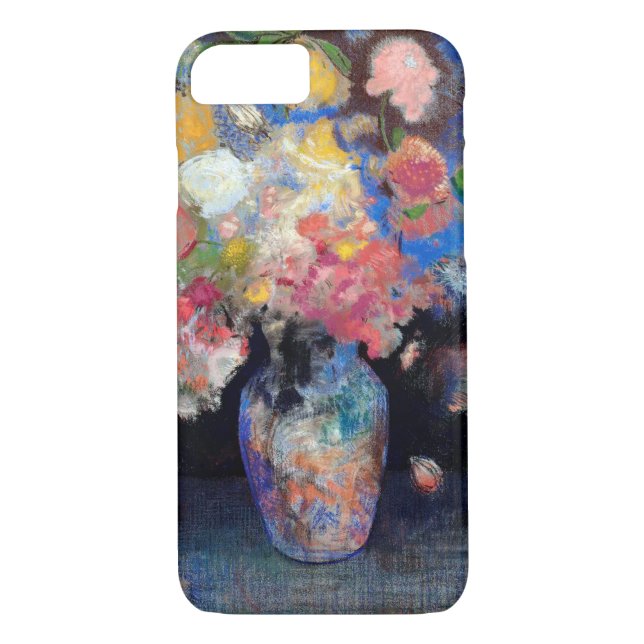 Vase der Blume, Redon Case-Mate iPhone Hülle (Rückseite)