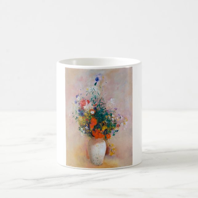 Vase der Blume, Redon Kaffeetasse (Mittel)