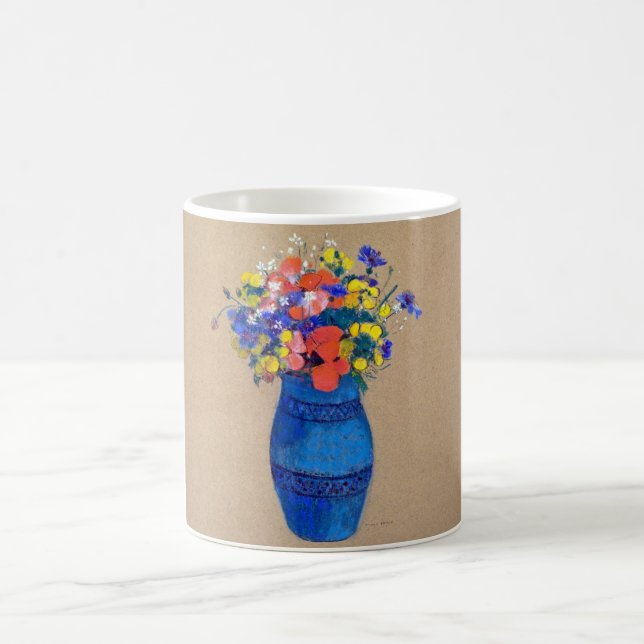 Vase der Blume, Redon Kaffeetasse (Mittel)